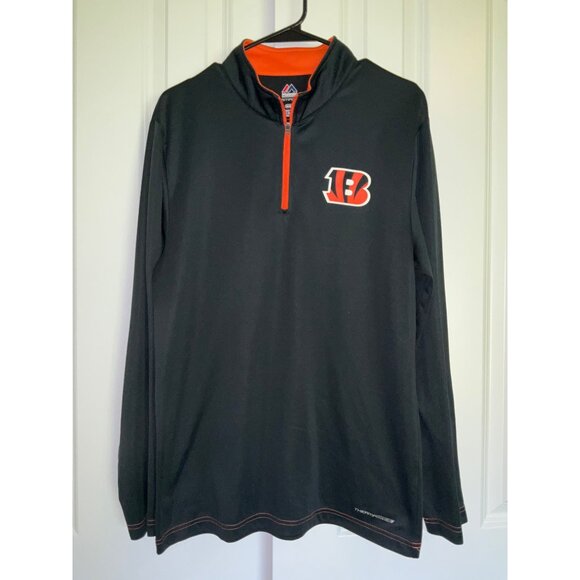 Cincinnati Bengals Football size Medium  Pullover long sleeve top light Jacket - Picture 2 of 6